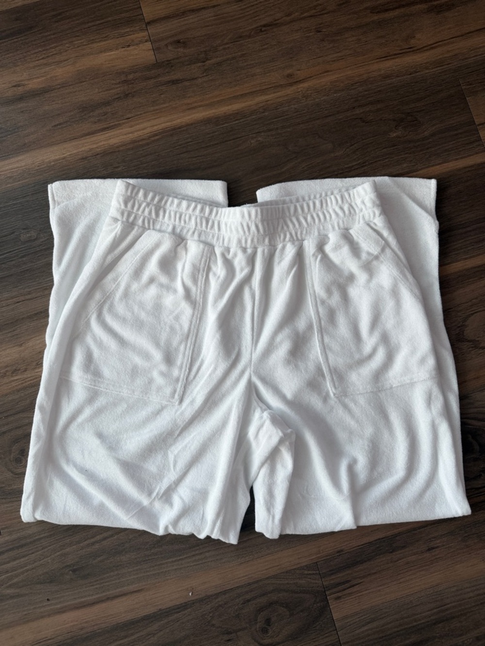 Splendid White Cozy Track Shorts